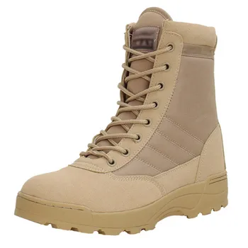 PLUS VEĽKOSŤ:36-46 Novej americkej Vojenskej Combat Kožené Topánky pre Mužov Boj proti Topánok Pechoty Taktické Topánky