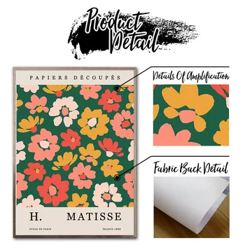 Matisse List Kvet Čerešňové Kvety Nordic Plagáty A Tlačí Na Steny Umelecké Plátno Na Maľovanie Abstraktné Obrázky Pre Obývacia Izba Dekor