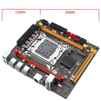 X79 doske LGA 2011 nastaviť auta s technológiou Intel xeon E5 2620 V2 procesor DDR3 16GB(2*8GB) ECC RAM pamäť X79 V2.73A