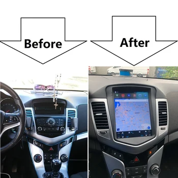 Android 10.1 Auto Stereo MP5 Prehrávač FM Rádio GPS, Wifi pre Chevrolet Cruze obdobie 2010-