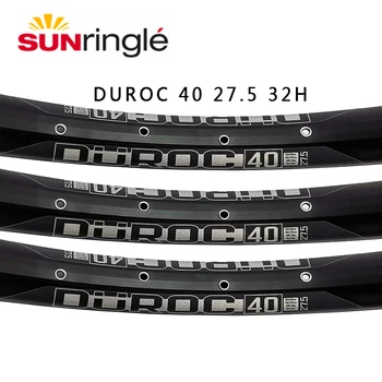 Sunringle slnko DUROC 40 27.5 palcový horský bezdušové zásuvky rim Am / Fr / Dh 32H hoop 40 MM šírka hliníkový ráfik