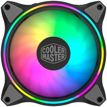 Cooler Master MasterFan MF120 Halo 3in1kit Duo-Krúžok adresný RGB osvetlenie 12 cm 5V 3PINA tiché šasi vodné chladenie ventilátor