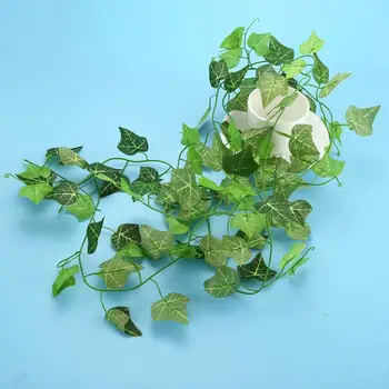 Umelé Falošné Listy Rastlín Boston Ivy Zelené Viniča Leaf Garland Rastliny Umelé Visí Lístie Festival Časť Domáce Dekorácie