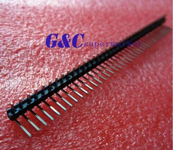 50 ks 1x40 pin 2.54 mm obdĺžnikové jednoradové samec konektor elektronika príslušenstvo kompatibilné rada tantal diy elektroniky