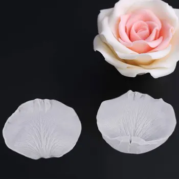 3D Ruže Kvet Lístkov Plastický Silikónové Formy Reliéfu Fondant Cake Zdobenie Nástroje Čokoláda Gumpaste Cukru Cukrovinky Hlinené Formy