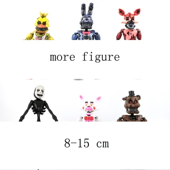 8-15 cm PVC Freddy Medveď Anime Obrázok Model Hračky