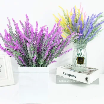 1 Kytice Provence Levandule Umelé Kvety, Svadobné Dekorácie, Vázy Pre Domáce Izba Dekor Simulácia Kvet Zrna Falošné Rastlín