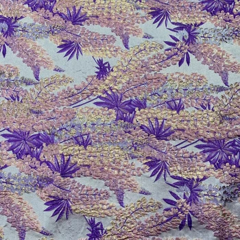 Africké Čipky Textílie Krásny Dizajn Organza Čipky Textílie francúzsky Čistý Tylu Čipky Textílie Nigérijský Textílie, Čipky Na Šaty KJK20109A