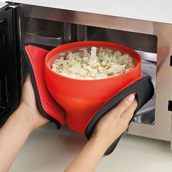 Mikrovlnná Bezpečné Popcorn Bakingwares Vedro Mikrovlnná Popcorn Maker Slúži Misky, Nádoby Držiak Domáce Varenie Kuchyňa