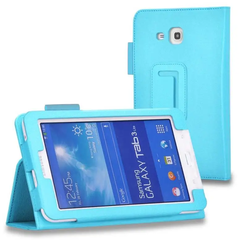 Tablet Flip puzdro Pre Samsung Galaxy Tab 3 7.0 Lite T110 T111 T113 T116 PU kožené ochranné Stojan, kryt pre samsung TAB E 7.0 1