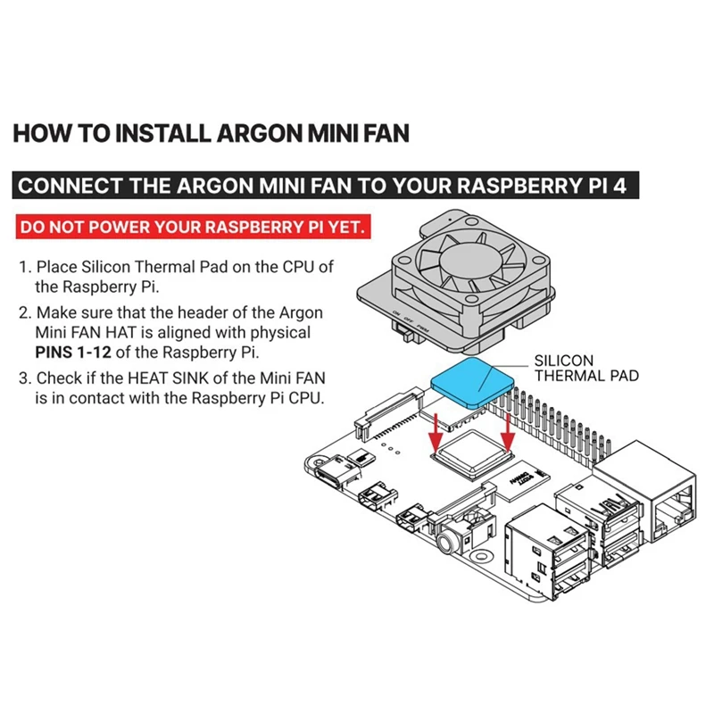 Pre Raspberry Pi 4B 3B+ 3B Mini PWN Regulácie Otáčok CPU Chladiaci Ventilátor Chladiča s Prepínačom na Raspbian 2
