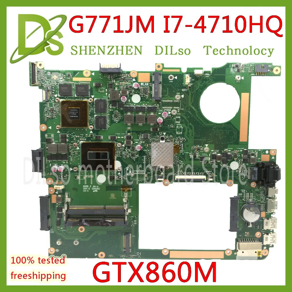 KEFU G771JM Pre ASUS G771J G771JW G771JK Doske I7-4710HQ GTX860M 2G grafická karta EDP aptop Doske Test pracovať 3