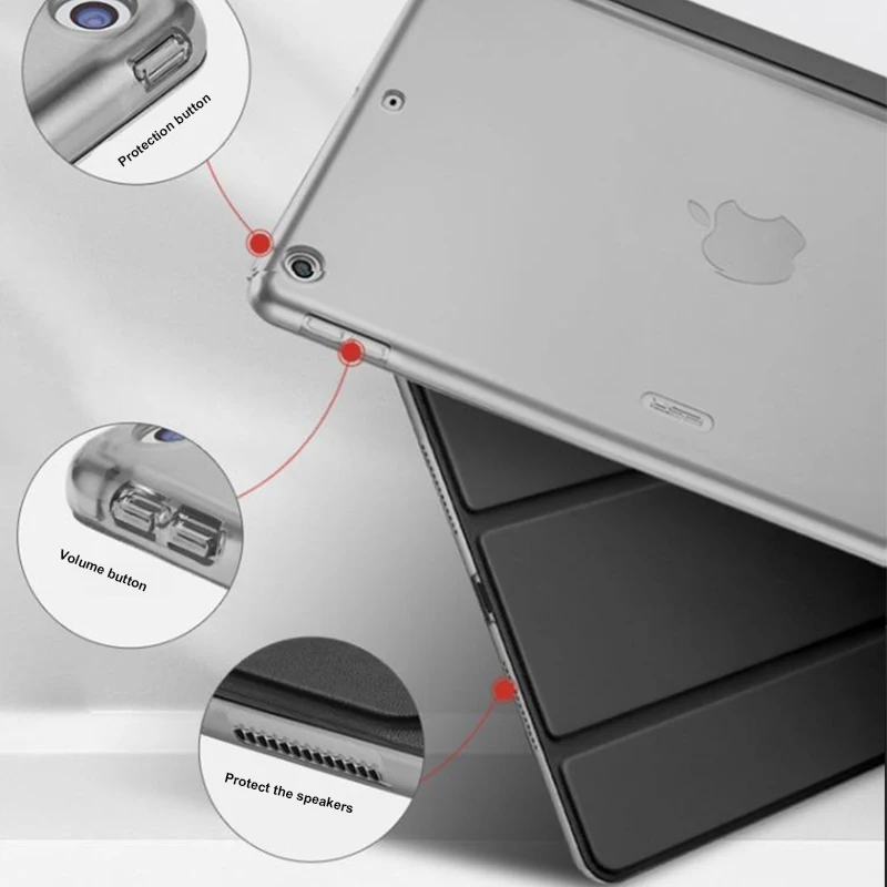 Tablet Case For iPad Pro 11 2018 2020 2021 Prípade, Ultra Slim Auto Wake Spánku Smart PU Kožené Tri-fold Kryt pre iPad 11 palcový Prípade 3