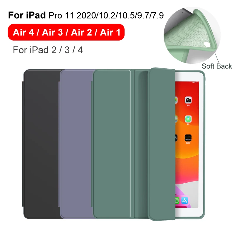 Pre iPad Vzduchu 2 Prípad Vzduchu 1 Vzduchu 4 Case pre iPad 10.2 Pro 11 2020 Vzduchu 3 10.5 9.7 2018 2 3 4 Funda pre iPad 6. 7. 8. Generácie 4