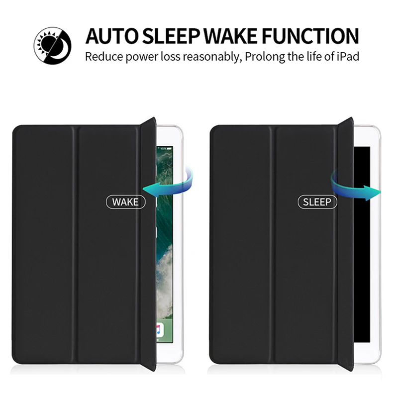 Tablet Case For iPad Pro 11 2018 2020 2021 Prípade, Ultra Slim Auto Wake Spánku Smart PU Kožené Tri-fold Kryt pre iPad 11 palcový Prípade 4