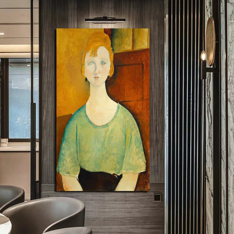 Amedeo Modigliani Plagát Vintage Maliarske Plátno Tlačiť Obývacia Izba Domáce Dekorácie Moderné Nástenné Art Olejomaľba Plagáty, Obrázky 5